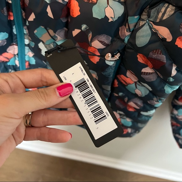 Orage Womens Link Down Jacket Floral Quilted Sz L - Picture 9 of 12